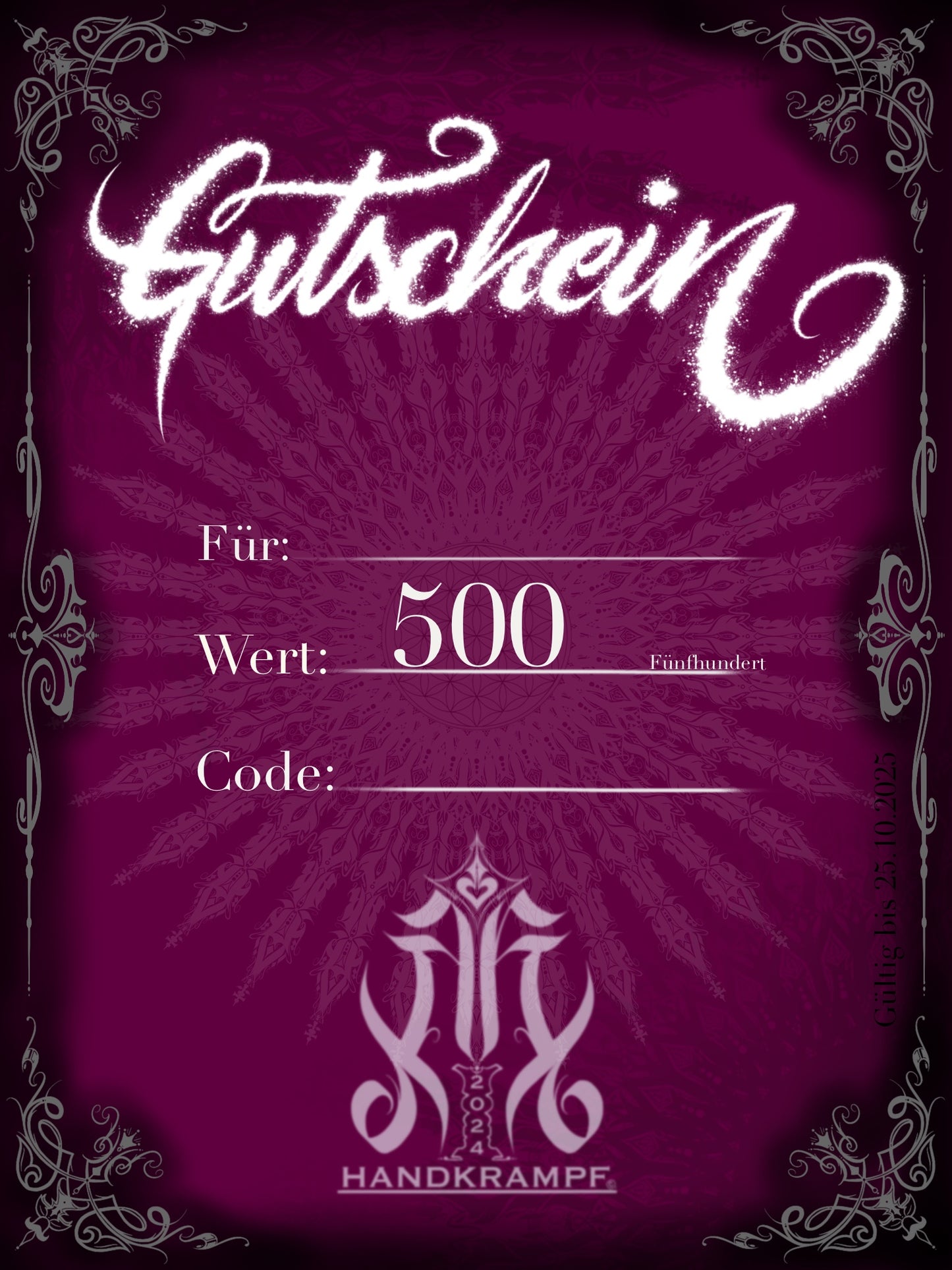 500⏠Gutschein